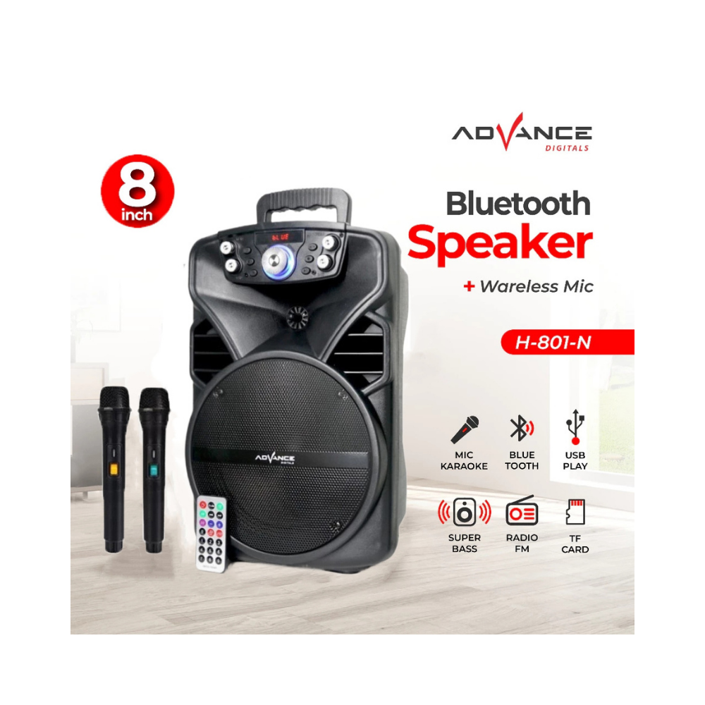 ADVANCE 8 H801 NEW TROLLEY SPEAKER (WIRED MIC)