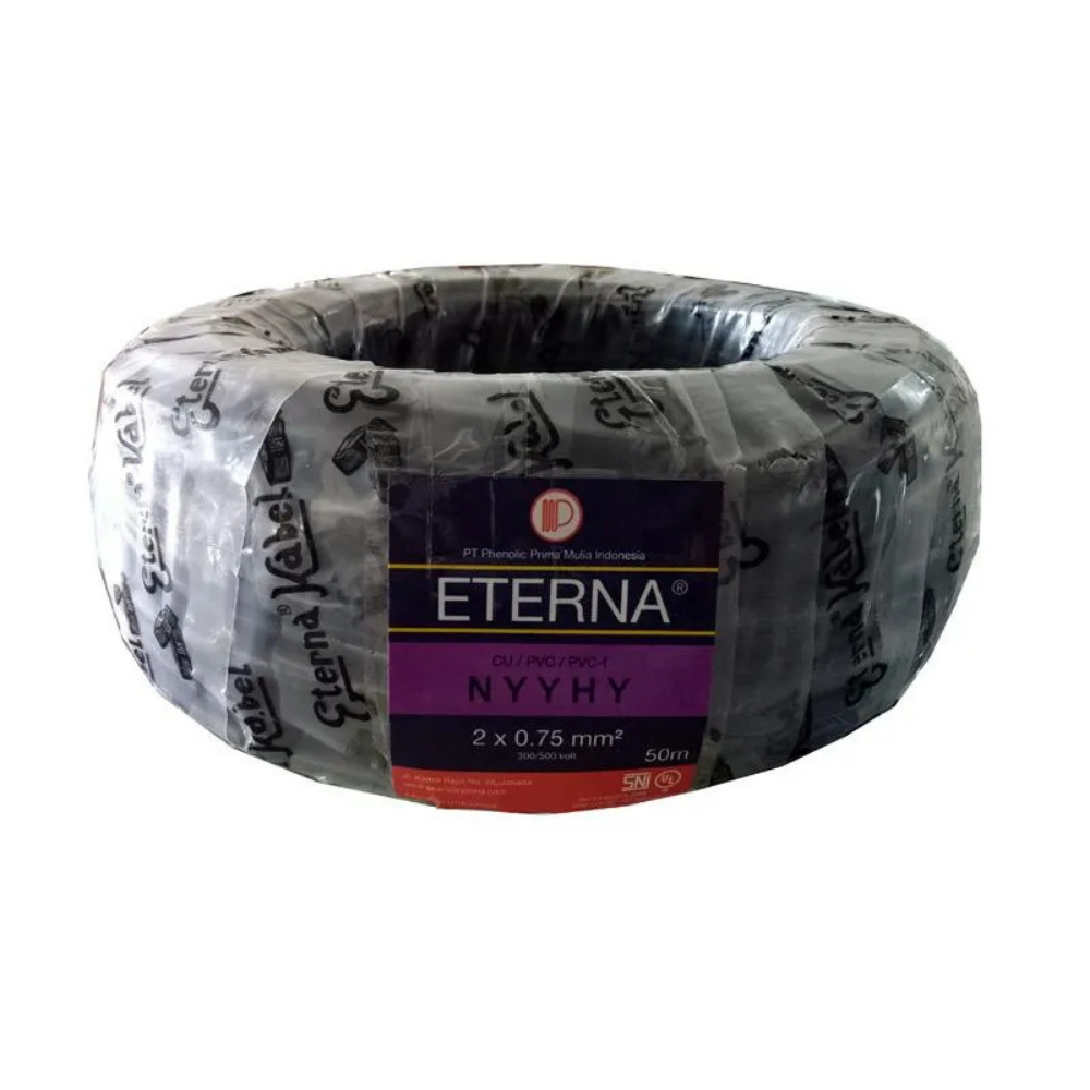 NYY HY (HITAM) 2 X 0.75 (50M) ETERNA