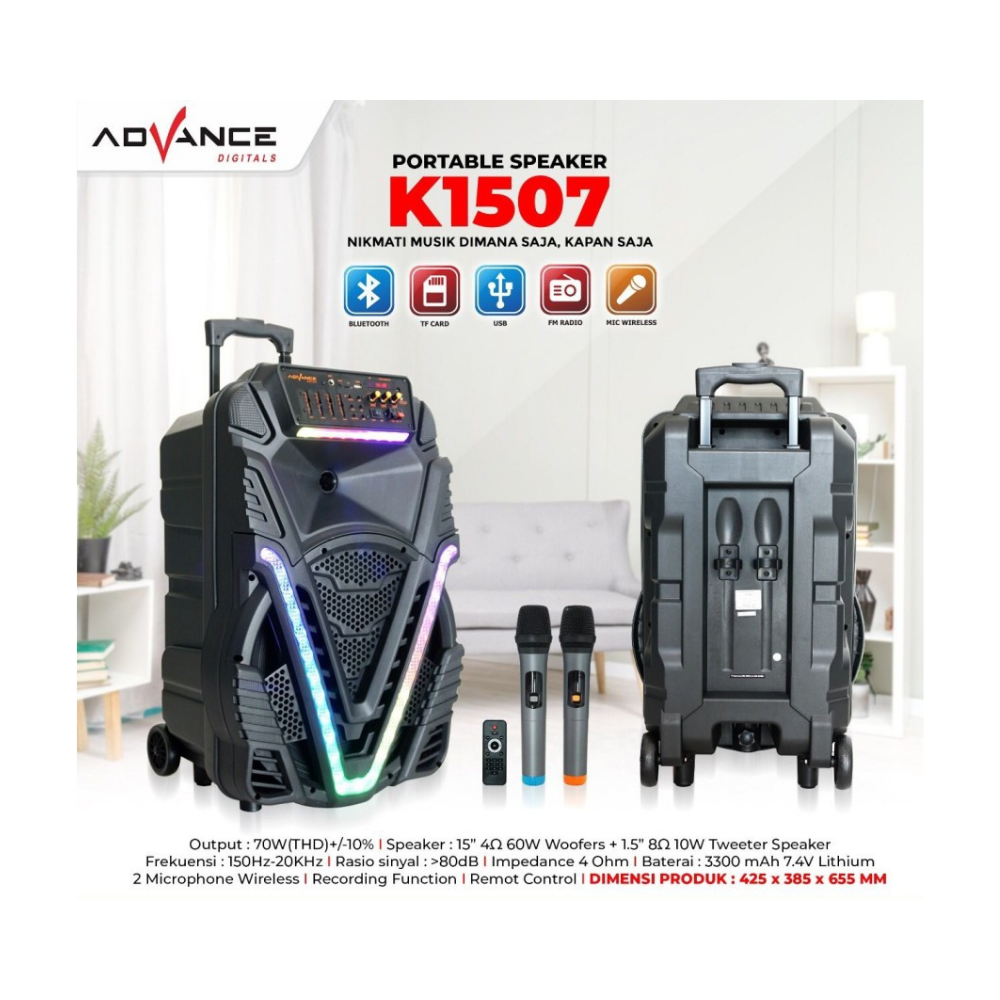 ADVANCE 15 TROLLEY SPEAKER (K1507)