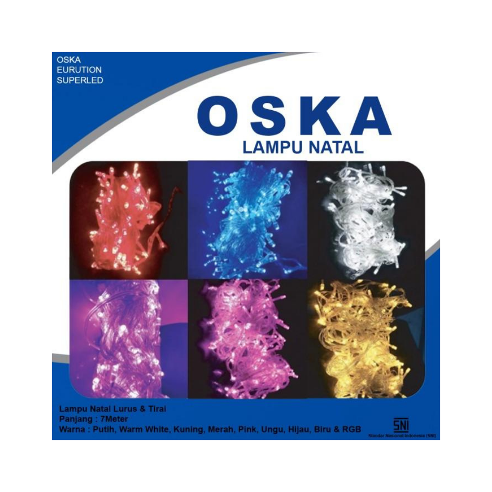 OSKA MRH/BR/PURPLE CHRISTMAS LIGHTS (+-6M)