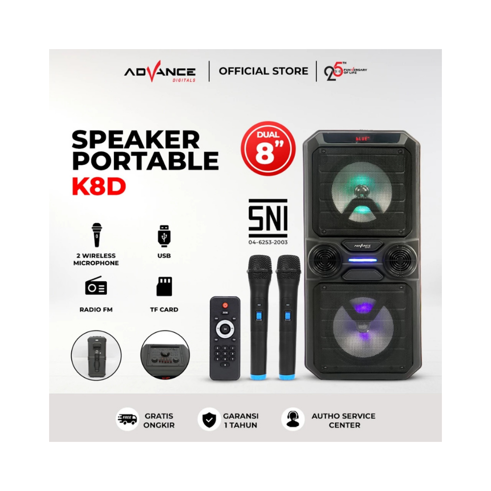 ADVANCE 2X8 TROLLEY SPEAKER (K8D)