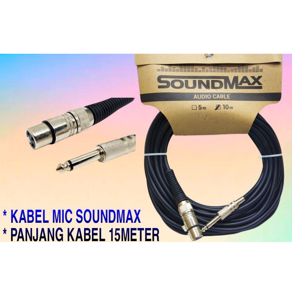 10M MIC CABLE + BLACK OCTAV/SOUNDMAX JACK