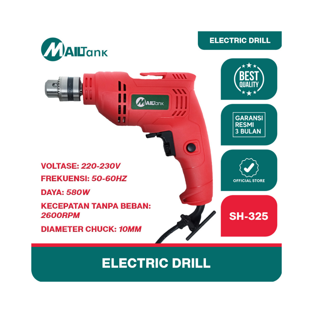 10MM MAILTANK ELECTRIC DRILL