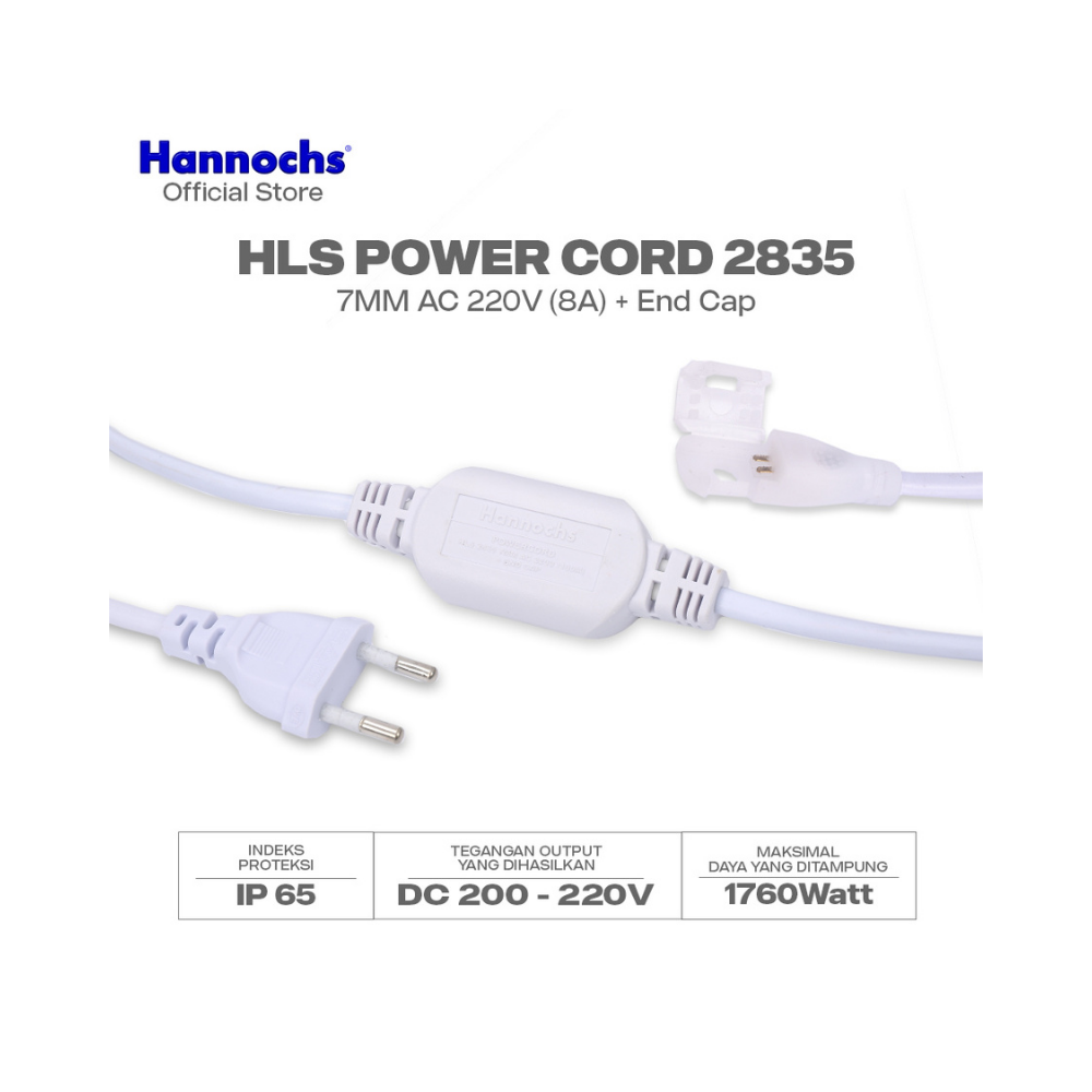 CABLE/POWER CORD U/STRIPLED (100M) HANCH CLIP