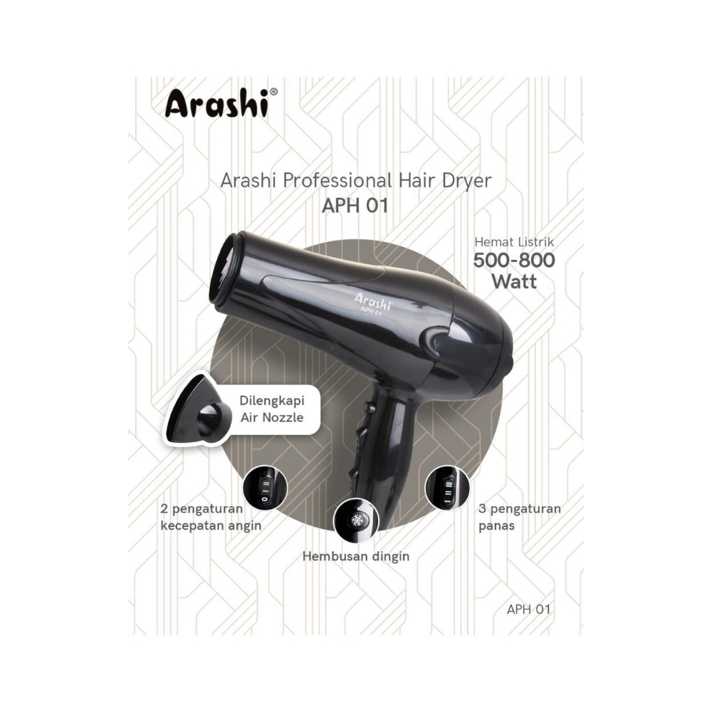 ARASHI APH01 HAIRDRYER (LARGE)