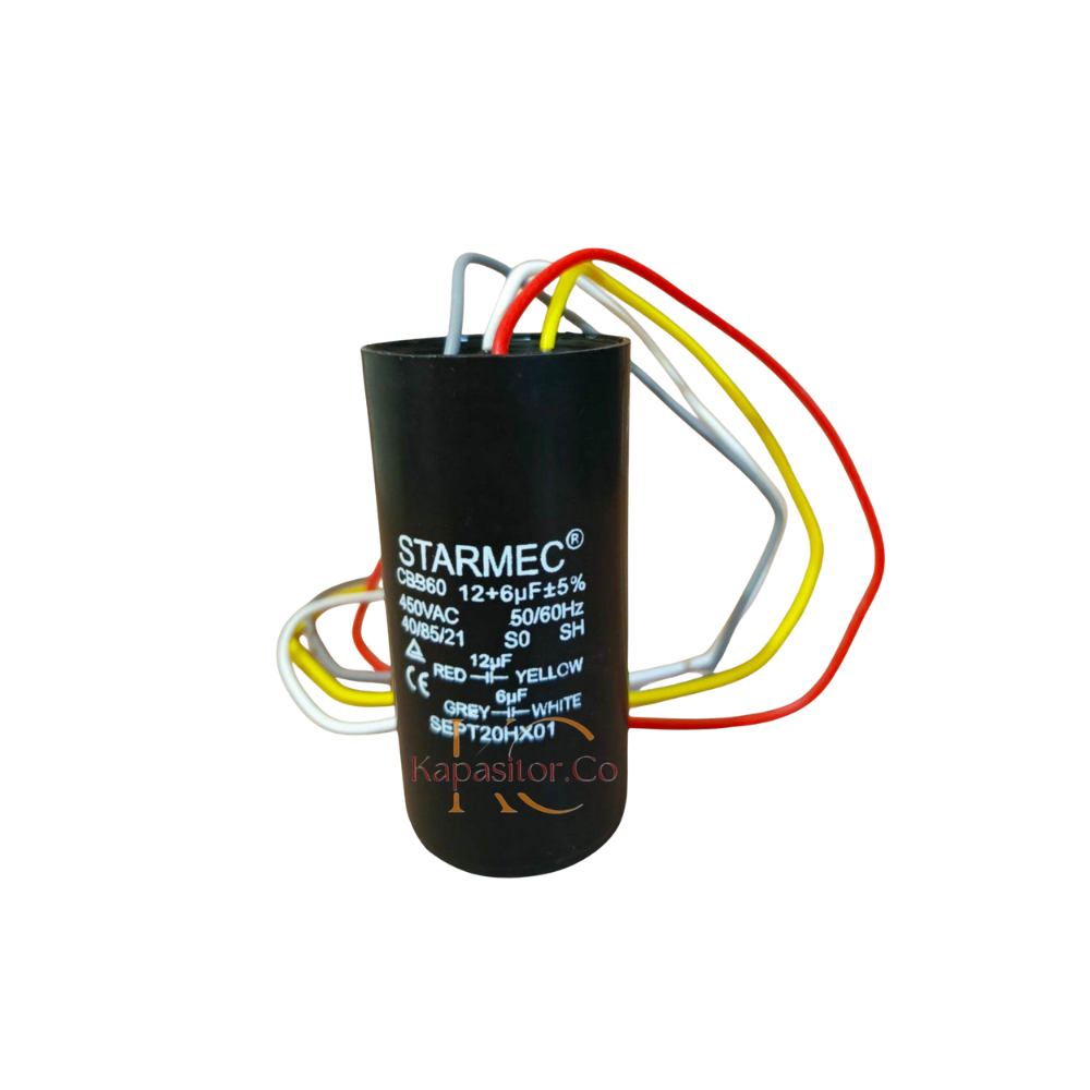 ROUND CAPACITOR 12UF+6UF