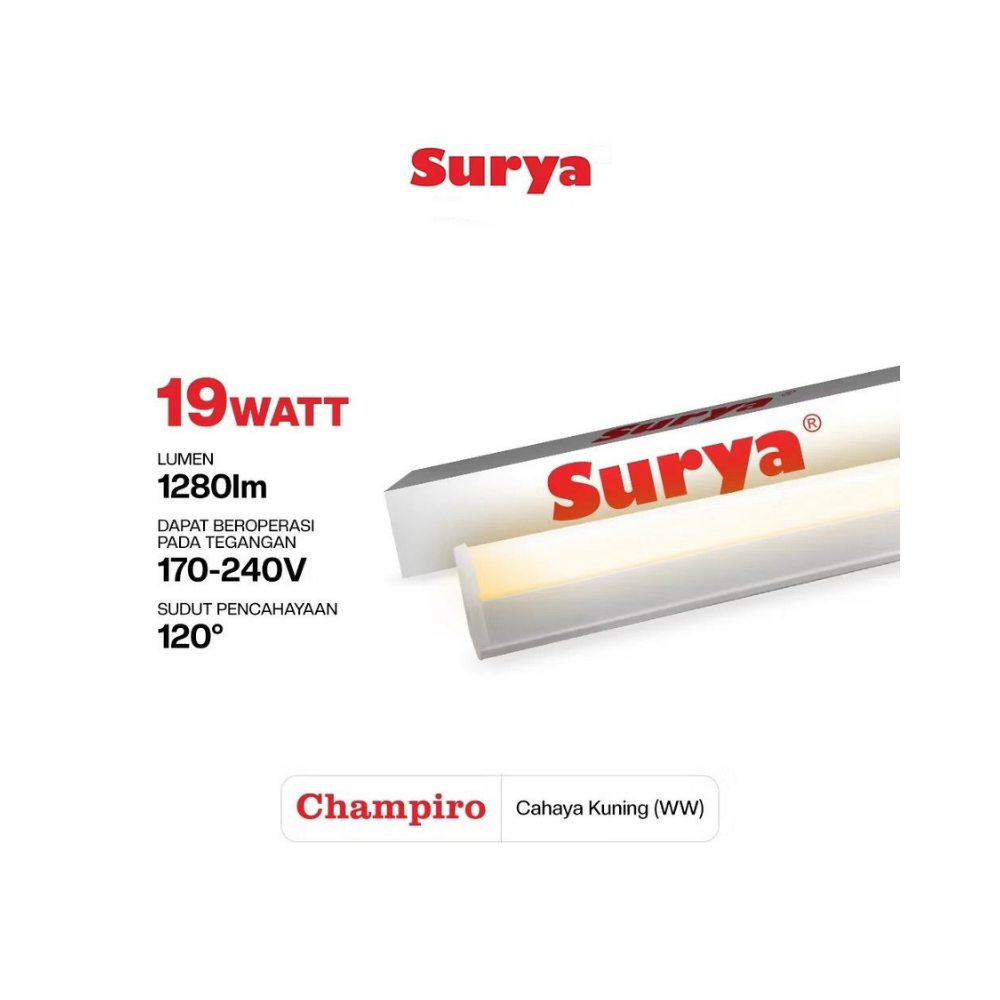LAMPU T5 SURYA CHAMPIRO 19W WW
