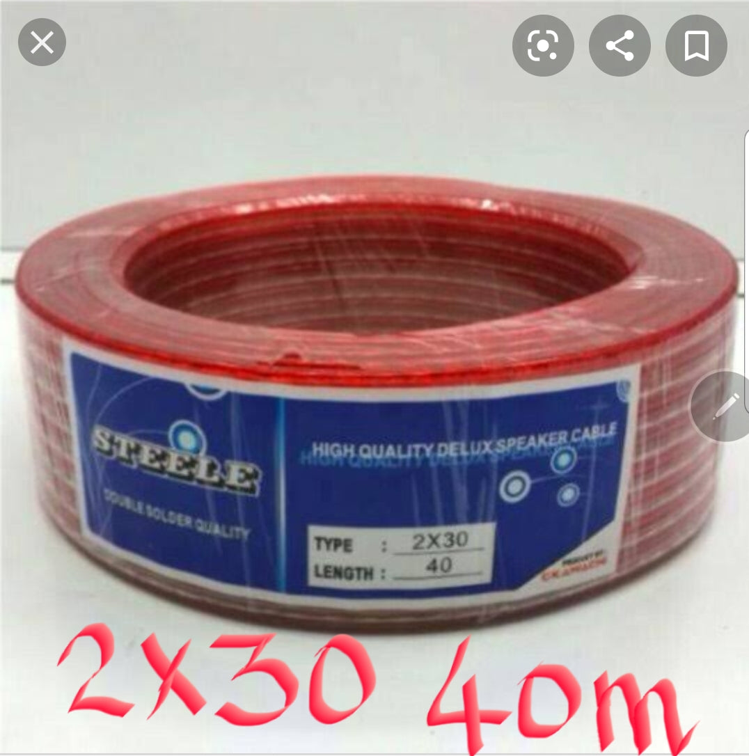 TRANS STEELE CABLE 40M 2X30