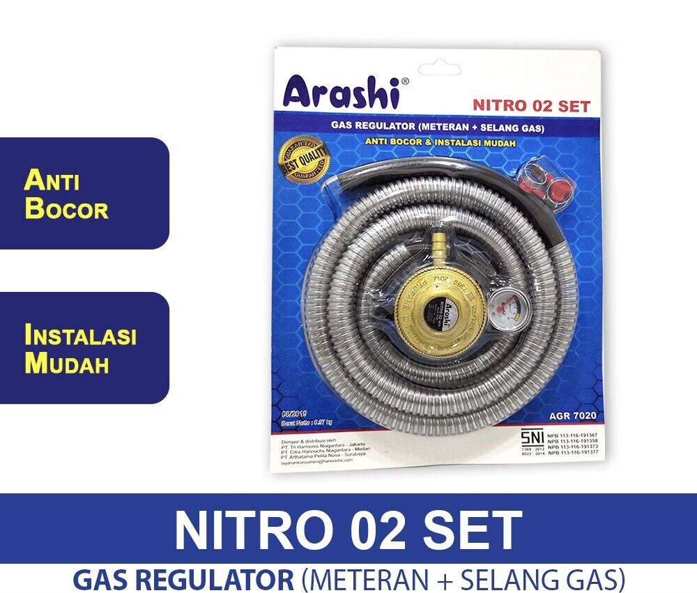 SELANG GAS KOMPLIT ARASHI NITRO