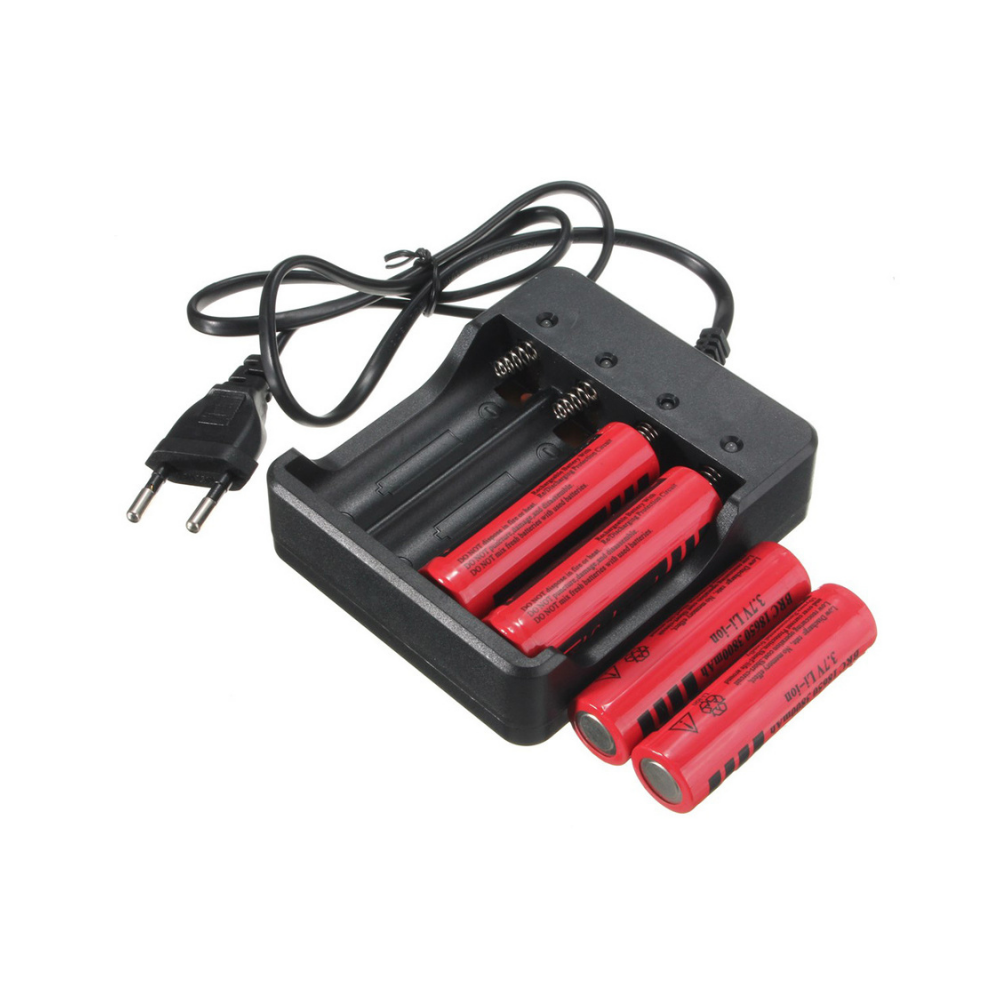 18650 Battery Charger (Can Charge 4 Batteries)