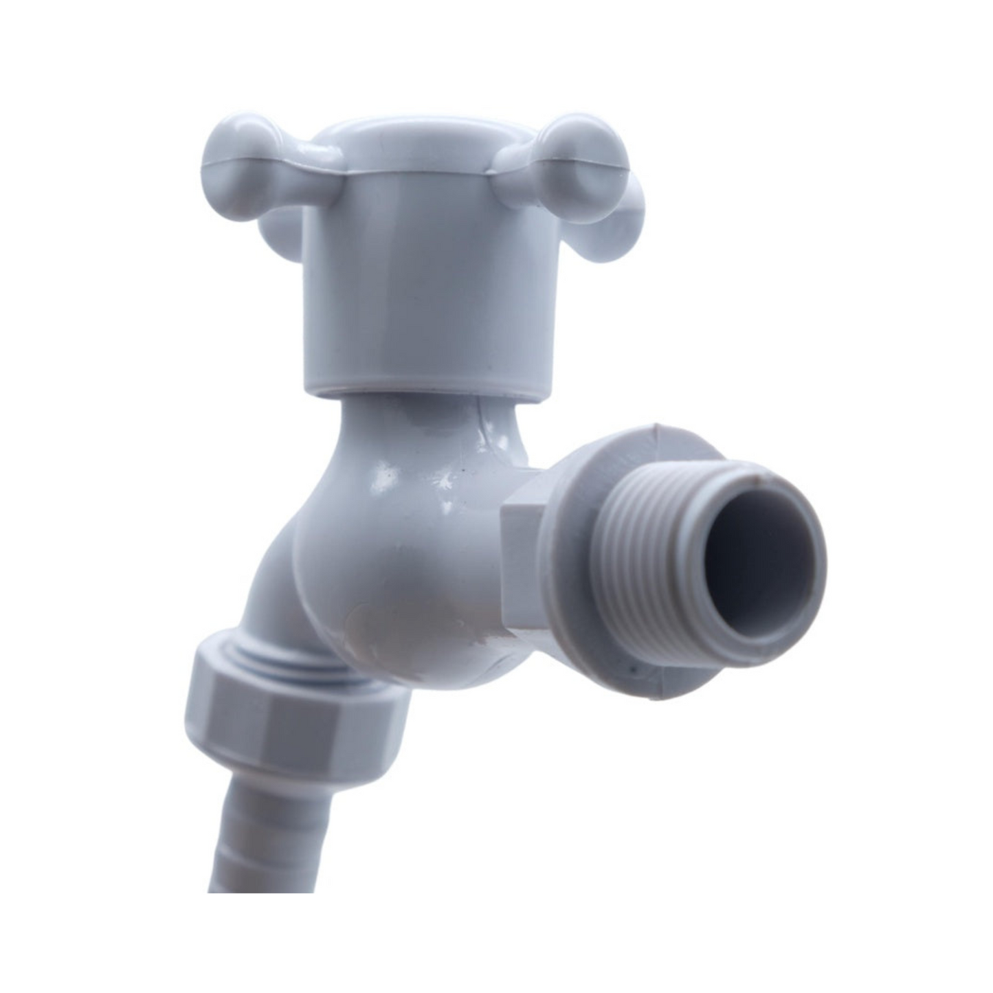 PVC FAUCET 1/2 WHITE ETALIA/FIT/AP/2M (+)