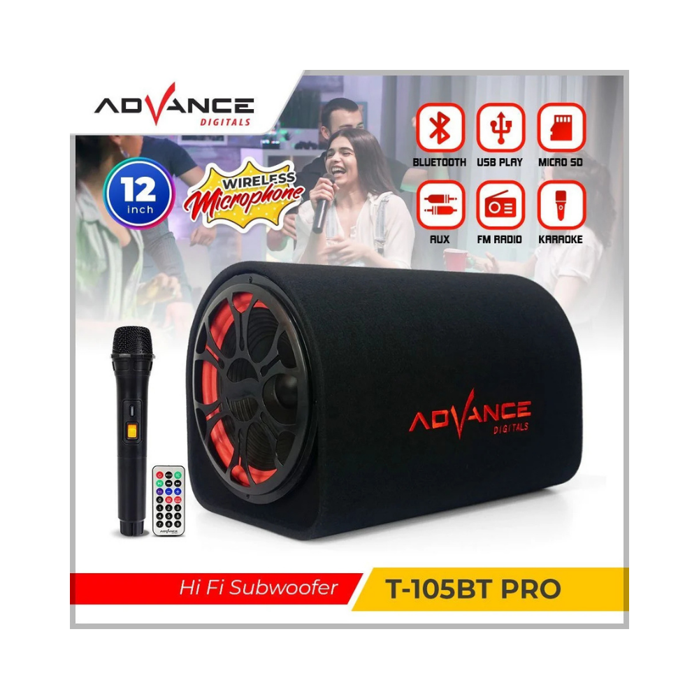 ADVANCE T105BT ACTIVE SPEAKER + MIC (BALDU/LONJONG)