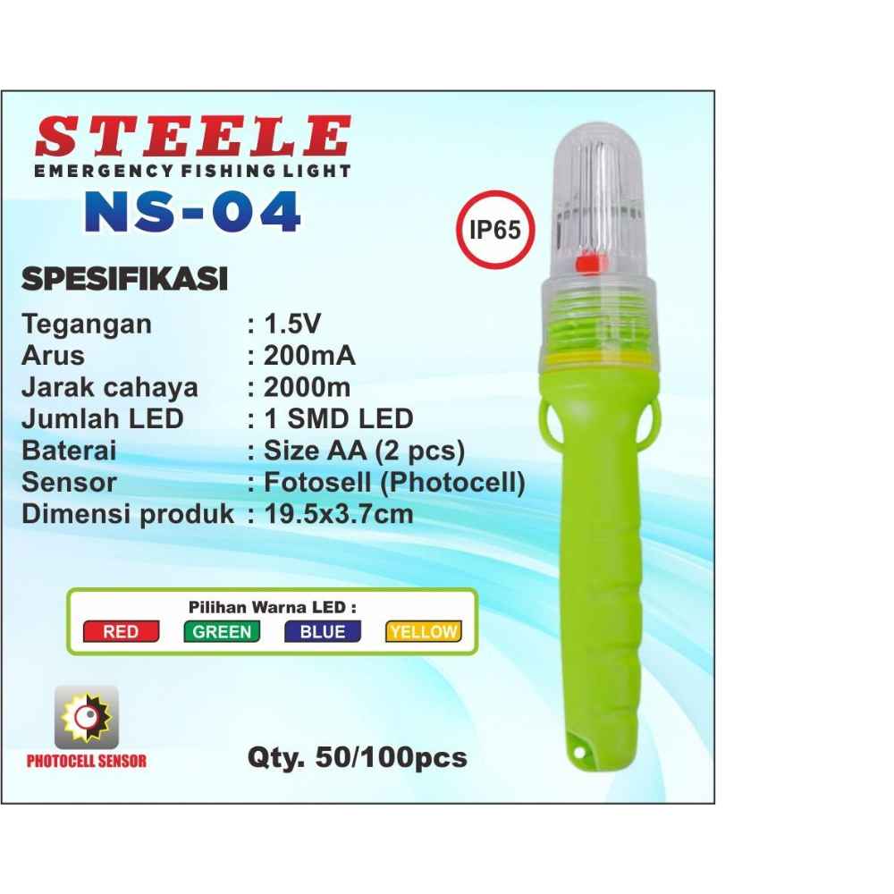 1SMD STEELE NS04 TORPEDO LIGHTS (2PCS=AA)