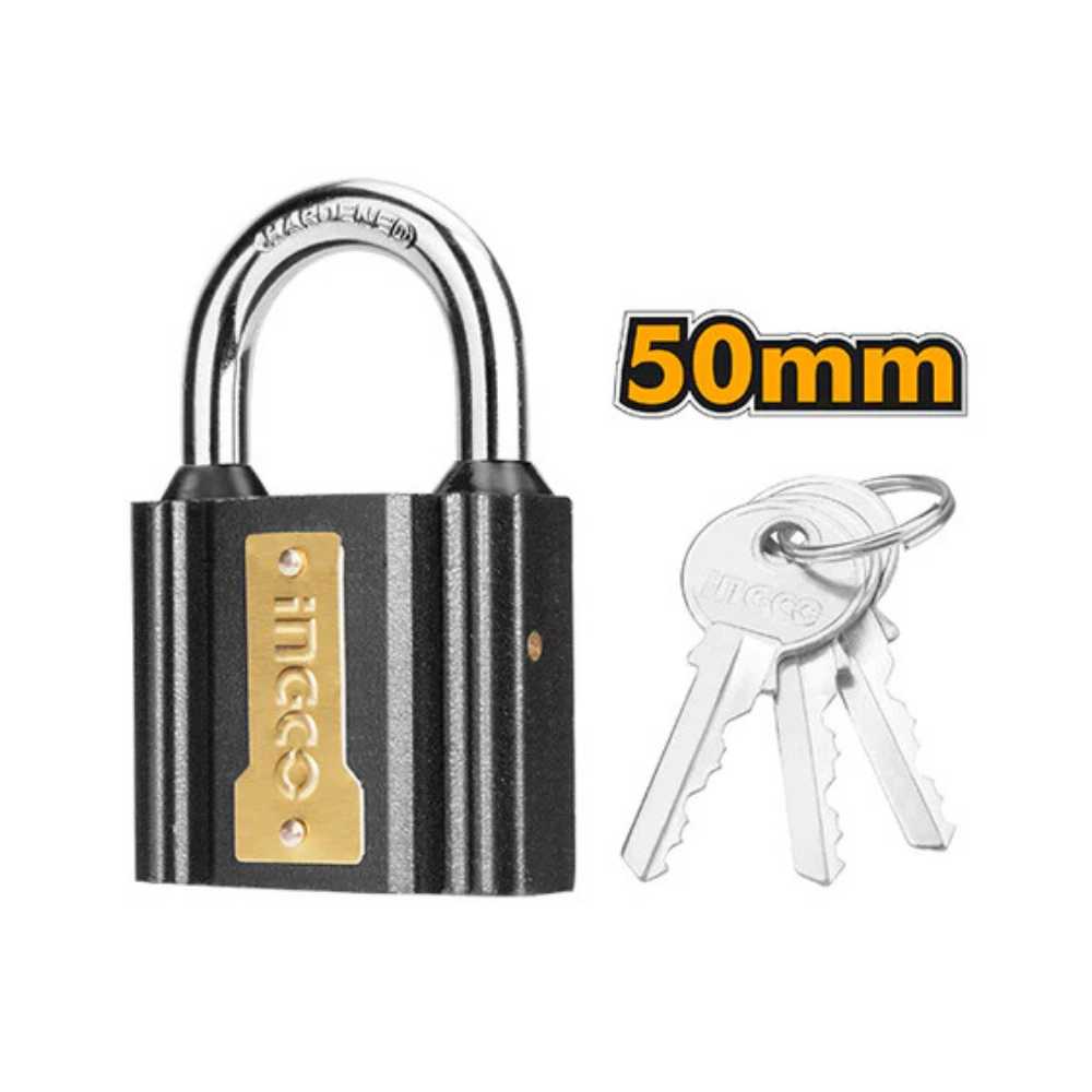 INGCO 50MM BLACK PADLOCK