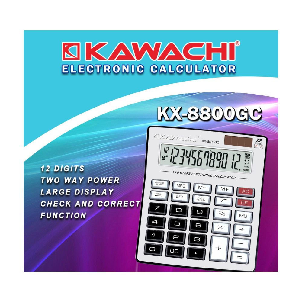 KAWACHI KX8800GC CALCULATOR