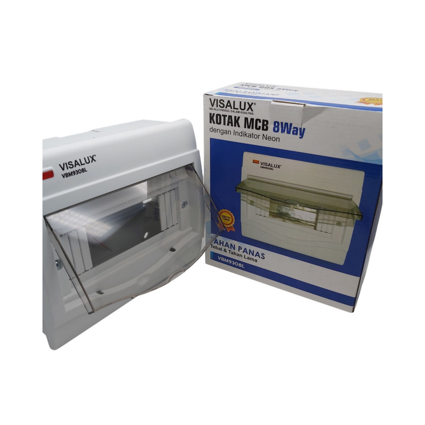 BOX MCB VISALUX 8 GROUP (+LAMPU)
