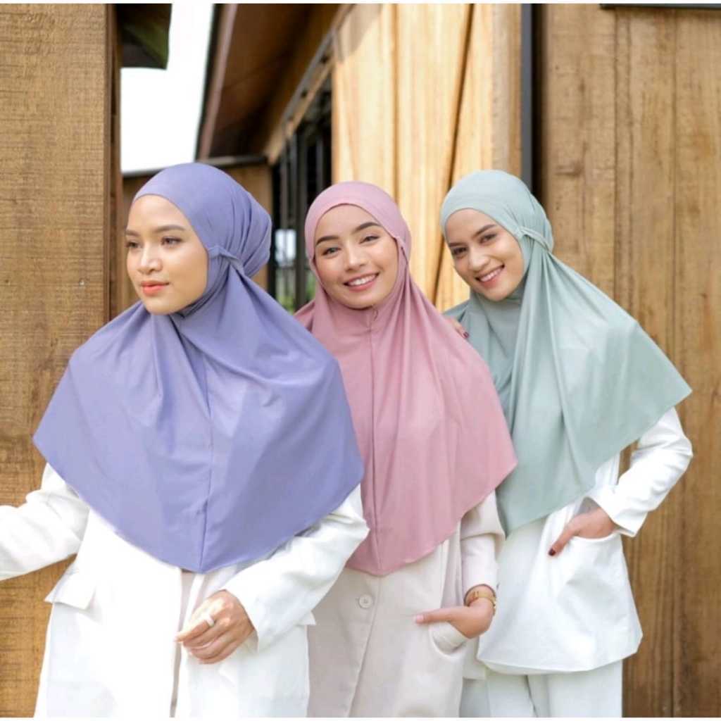 HIJAB BERGO HAMIDAH NON PET JERSEY HYGET (ISI 3 PCS)