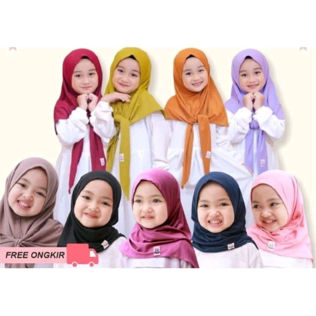 HIJAB SEGITIGA INSTAN ANAK (ISI 3 PCS)