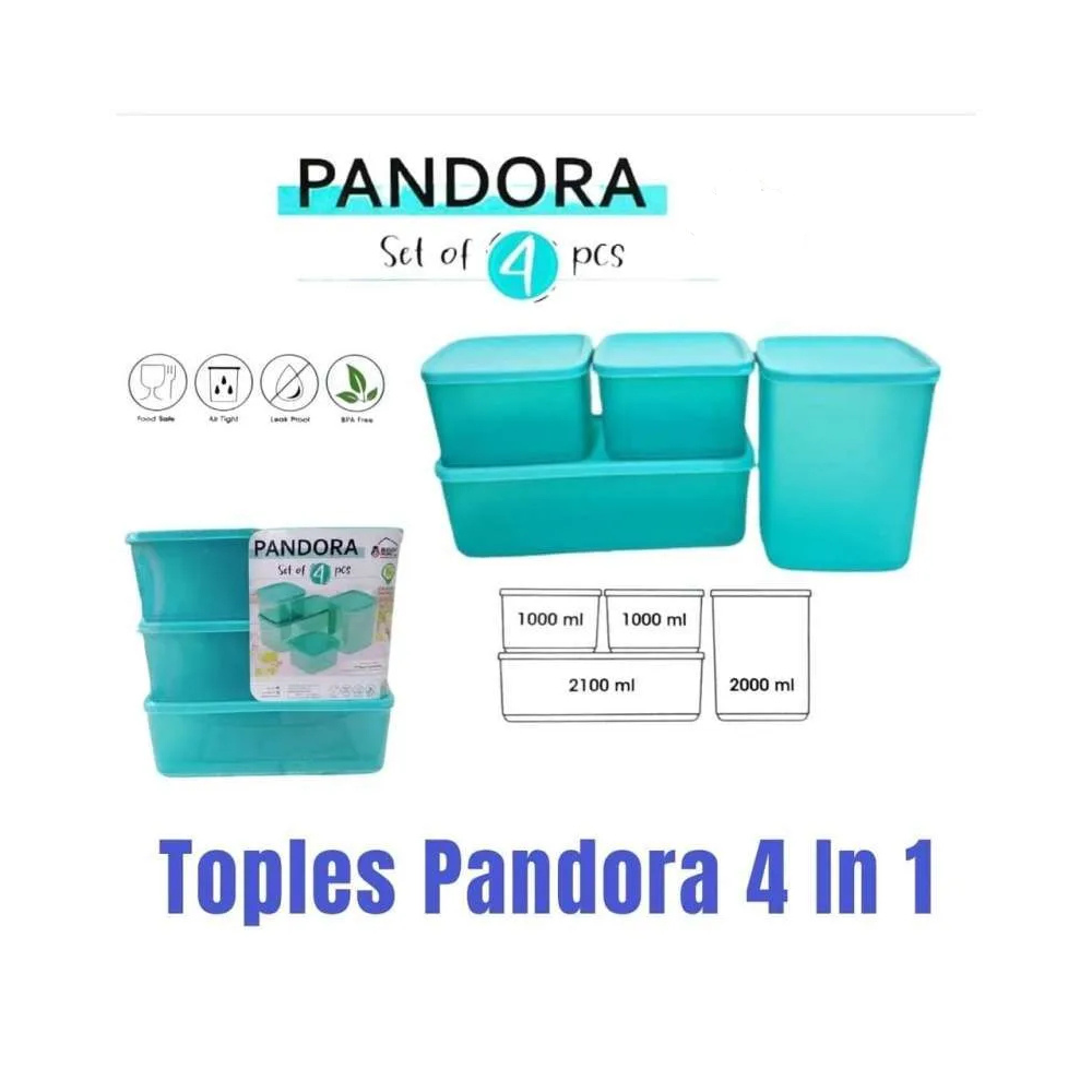 TOPLES PANDORA SET 4 PCS