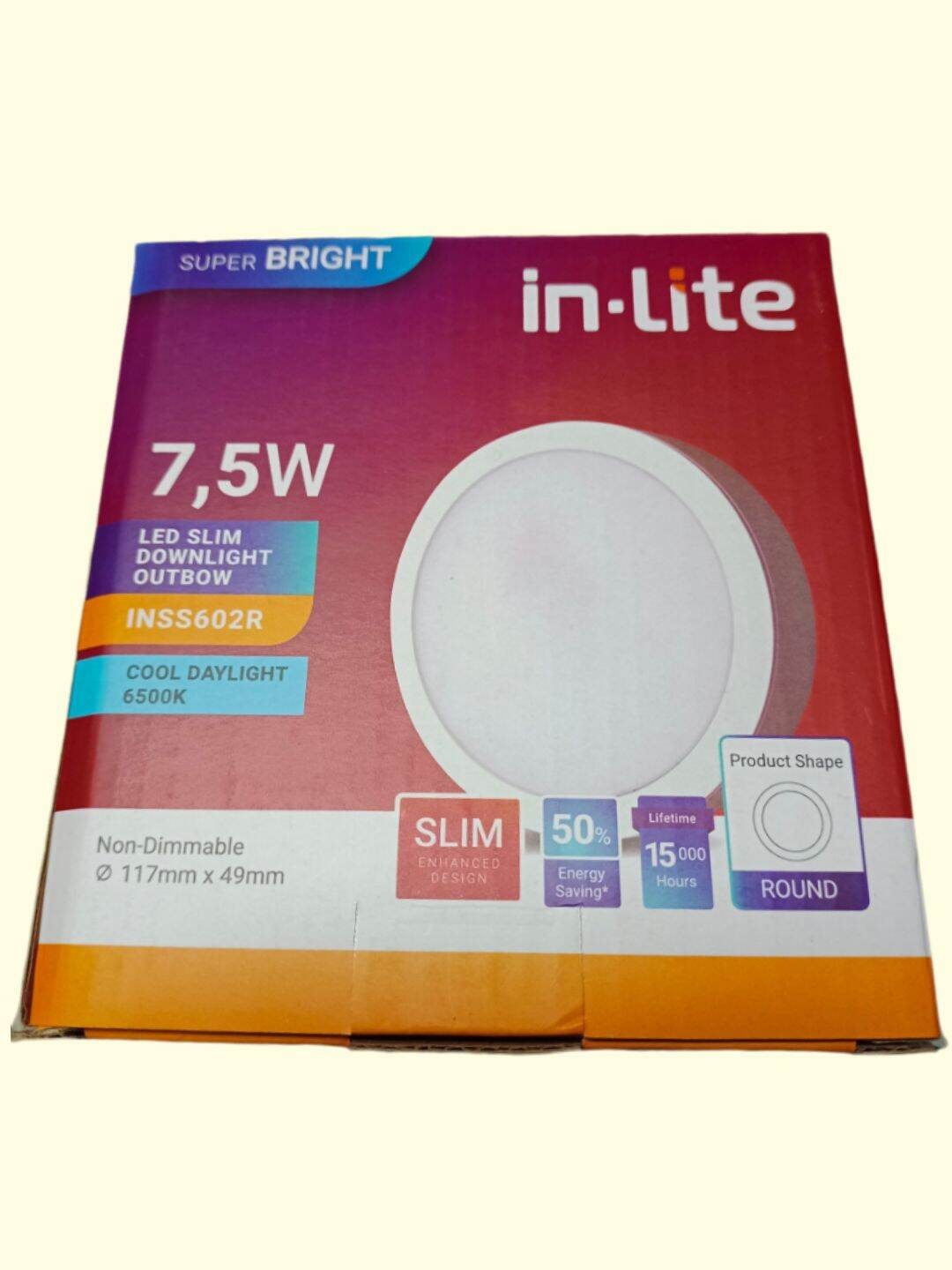 SLIM DOWNLIGT BULAT OUTBOW IN-LITE 7,5W (INSS602R)