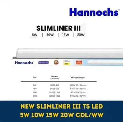 LAMPU SLIMLINER III 20W/120CM PTH HANNOCH