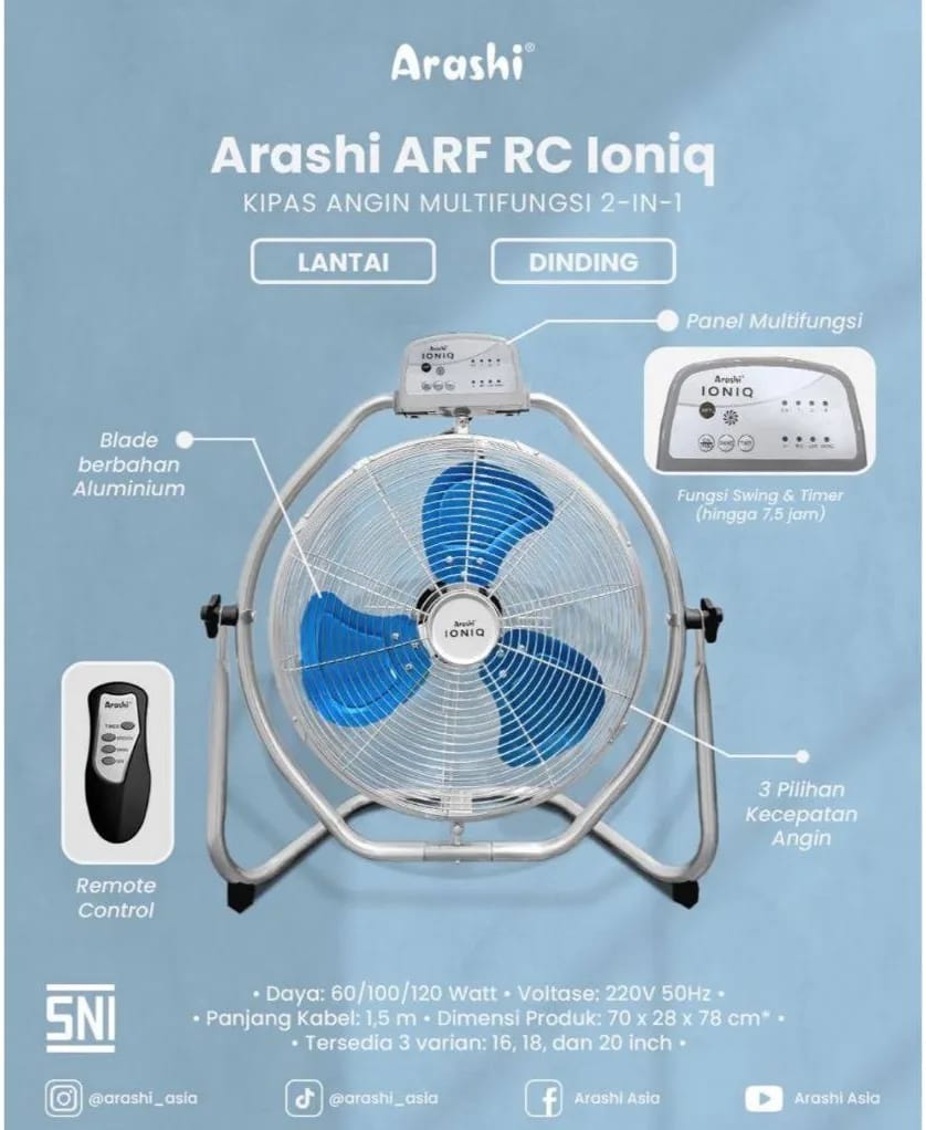 FLOORFAN ARASHI IONIQ 18