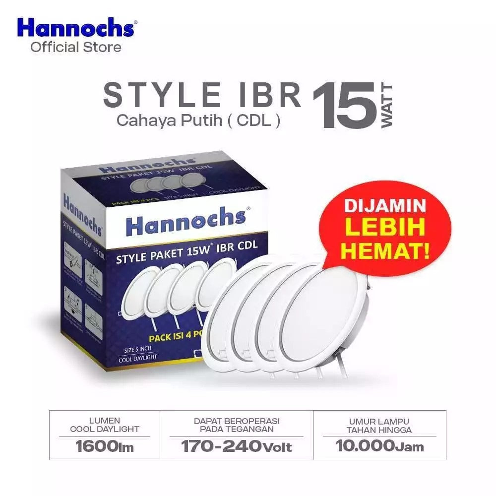 HANCH STYLE (4PCS/BULAT) 15W