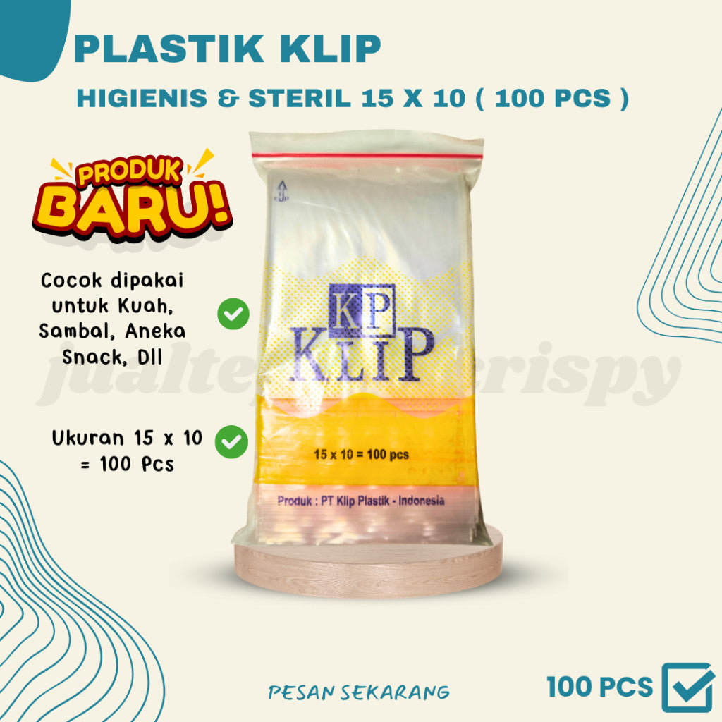PLASTIK KLIP UKURAN 10 X 15 (TC)
