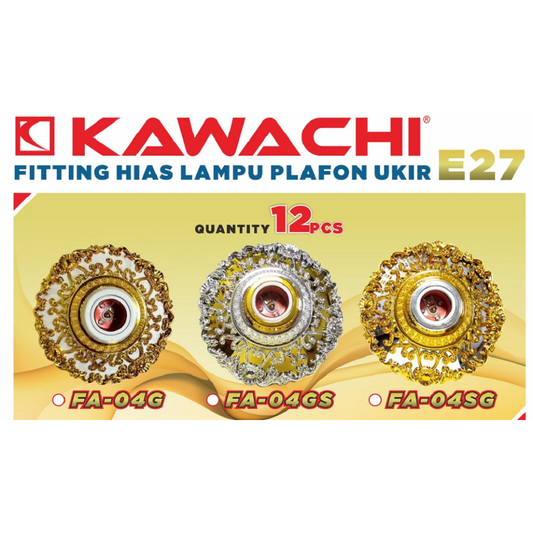 FITTING PLAFON KAWACHI 04 (GOLD/SILVER)