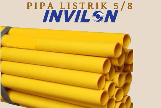 PIPA LISTRIK 5/8 INVILON KUNING 4M