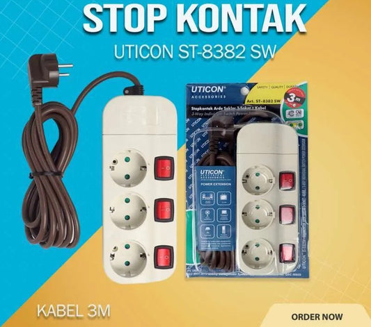 STOP 3LBG+3M MASING SAKLAR UTICON ST8382SW