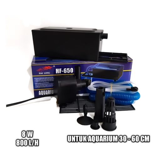 POMPA AQUARIUM HAI LONG HF650+SARINGAN