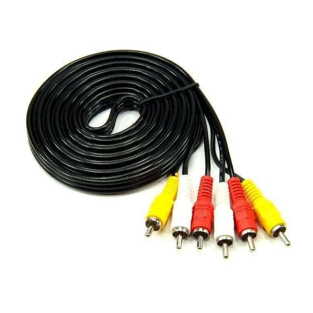 KABEL RCA 3PIN 3M (HTM/BR) AV/ORENCHI