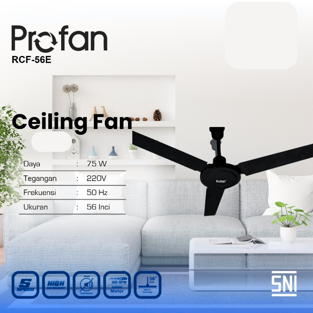 CEILINGFAN PROFAN (HITAM)