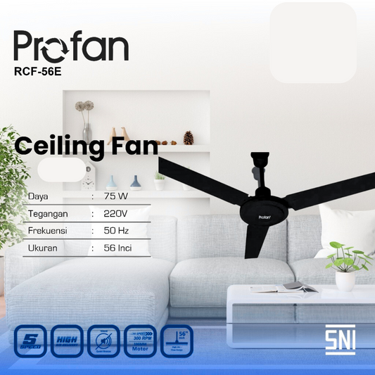 CEILINGFAN PROFAN (HITAM)