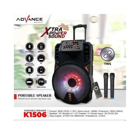 SPEKER TROLI ADVANCE 15 (K1506) 2MIC