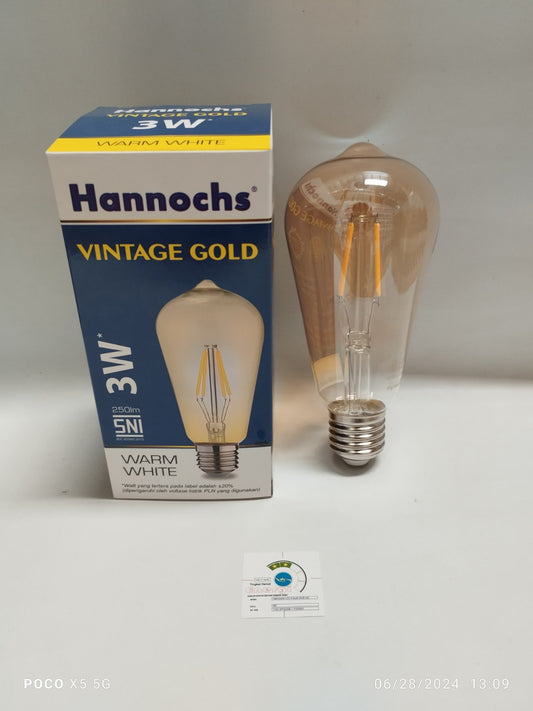 BOLA FILUM VINTAGE HANCH 3W (GOLD/WW)