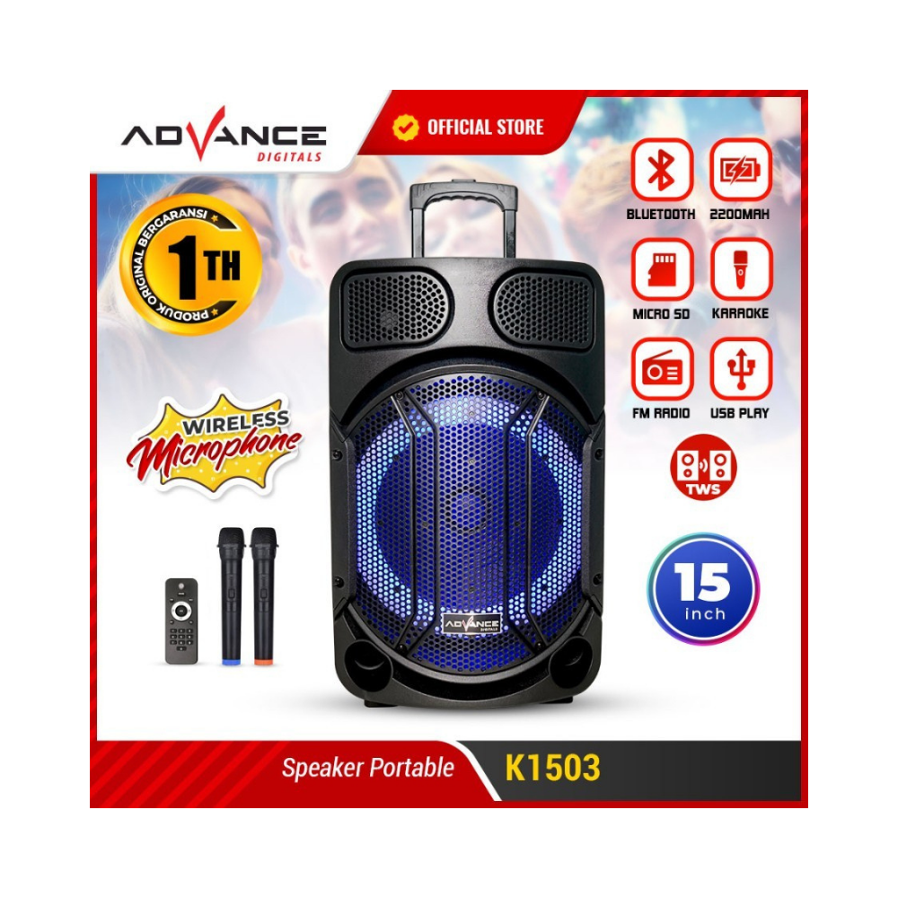 SPEKER TROLI ADVANCE 15 (K1503) 2MIC