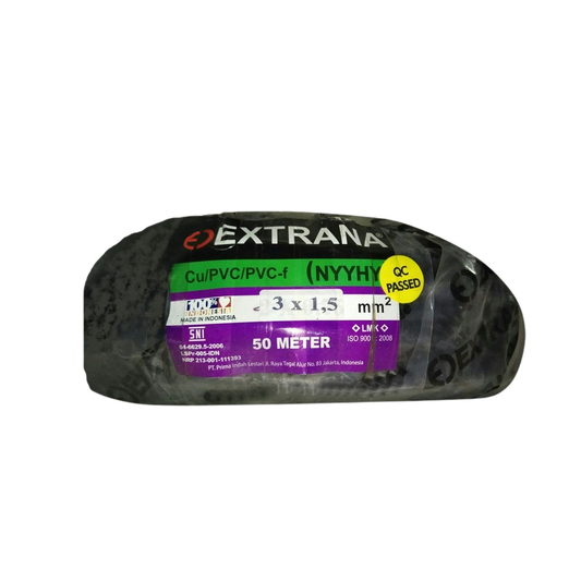 NYY HY (HITAM) 3 X 1.5 EXTRANA