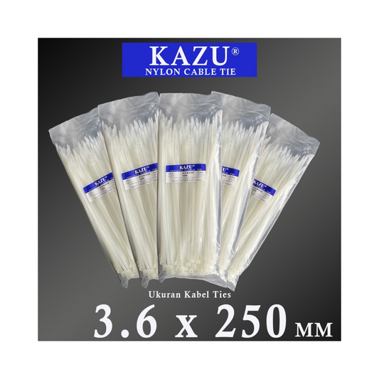 KABEL TIE 3.6X250 KAZU (PUTIH)