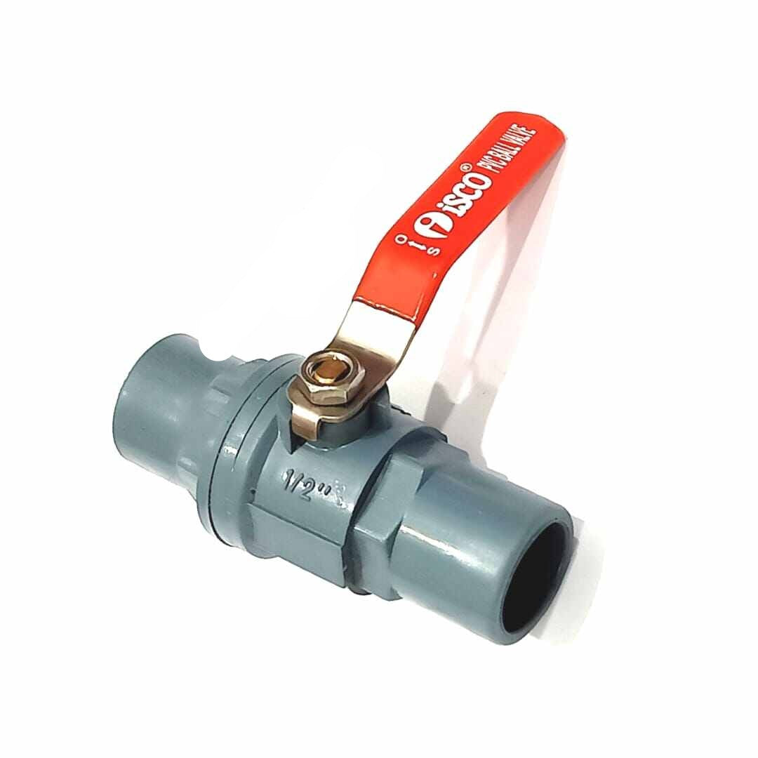 STOP KRAN/BALL VALVE (PVC/-- BESI) 1/2 ISCO