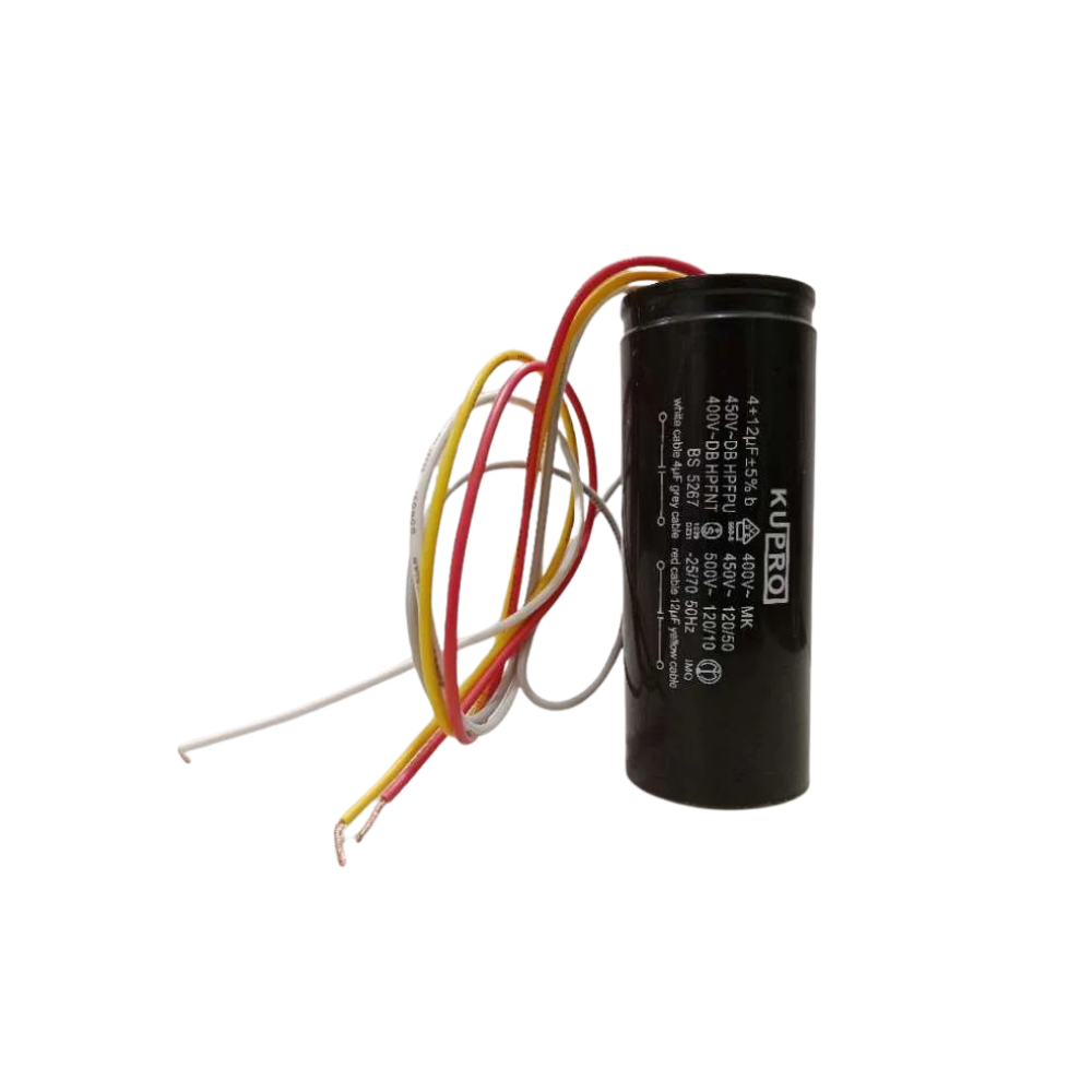 ROUND CAPACITOR 12UF+4UF