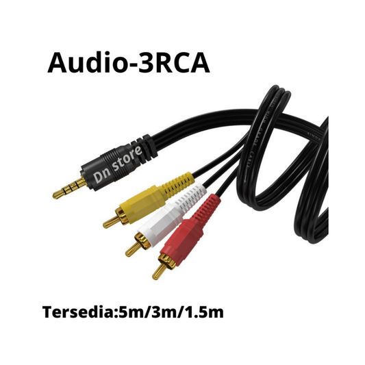 KABEL RCA TO MINI HITAM (3M)