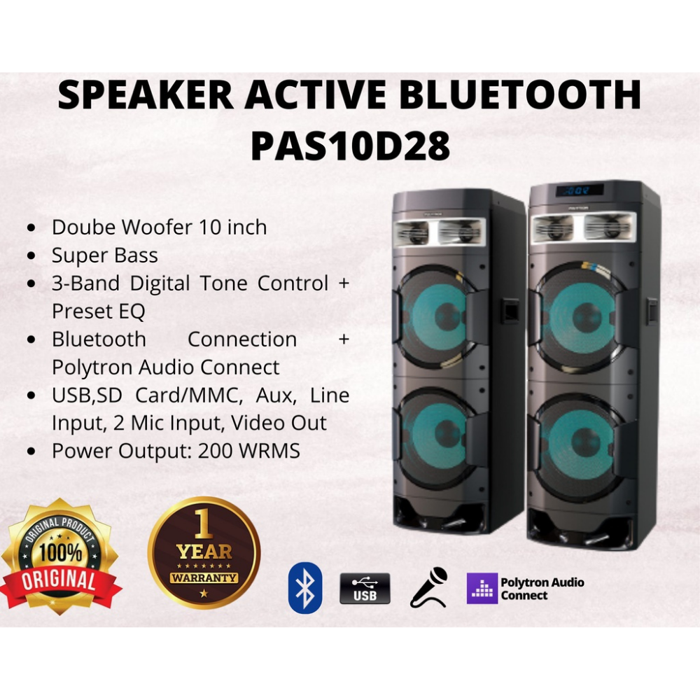 SPEKER AKTIF POLYTRON PAS10DF28