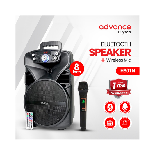 SPEKER ADVANCE H801N (8) 1MIC WIRELESS
