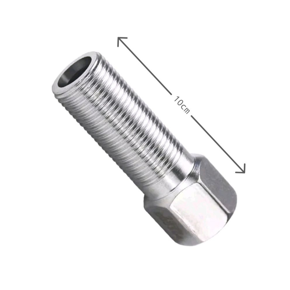 LONG STEINLESS SOCKET (INNER THREAD 1/2 X OUTER THREAD 1/2)