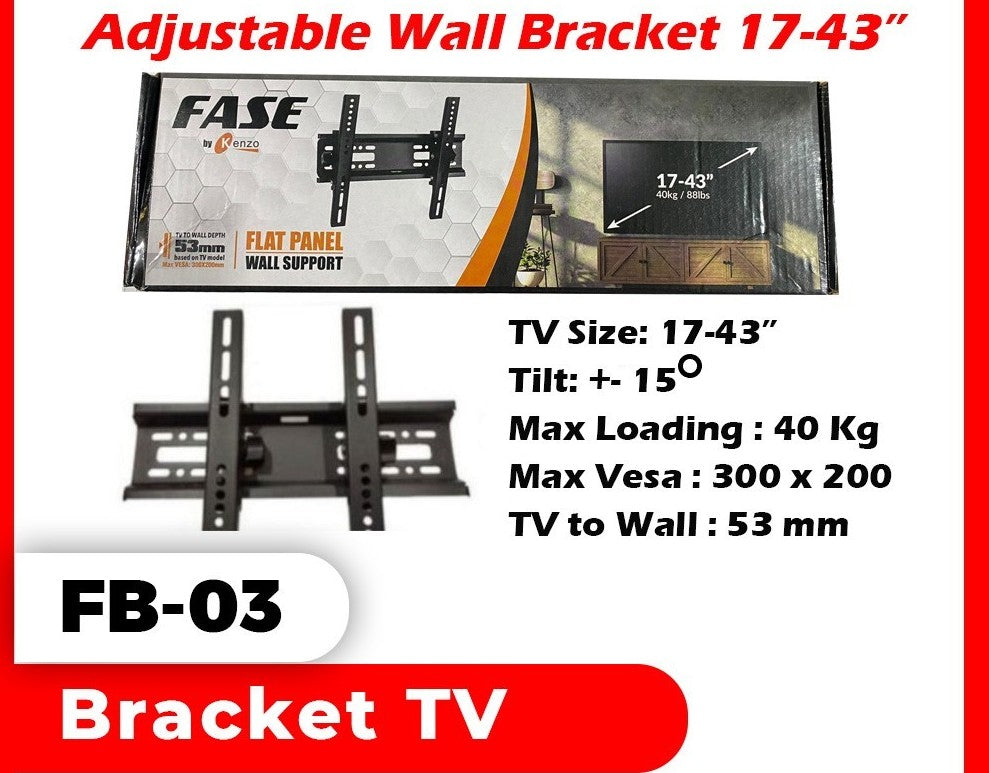 BREKET TV FASE FB03 (17-43)