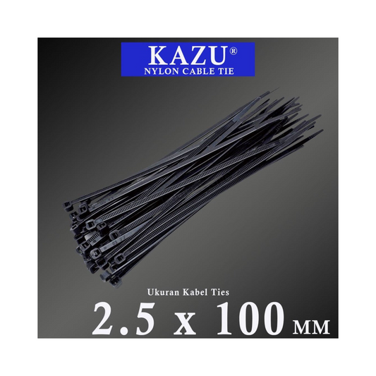 KABEL TIE 2.5X100 KAZU (HITAM)