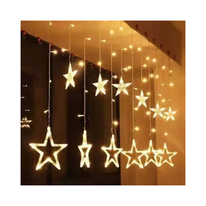 LAMPU NATAL BINTANG BESAR (16PCS/BUNGKUS)