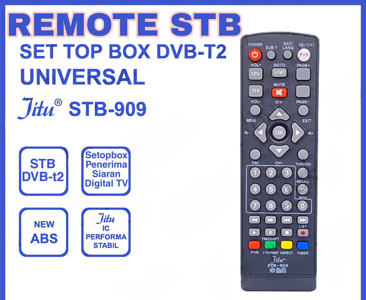 JITU 909 MULTI STB REMOTE (BOX)